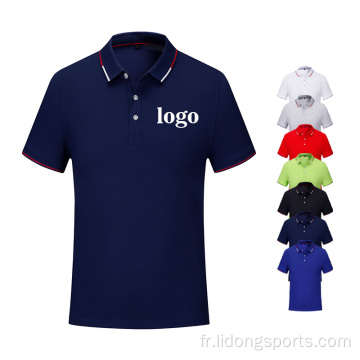 T-shirts de polo de golf sur le logo personnalisé en gros